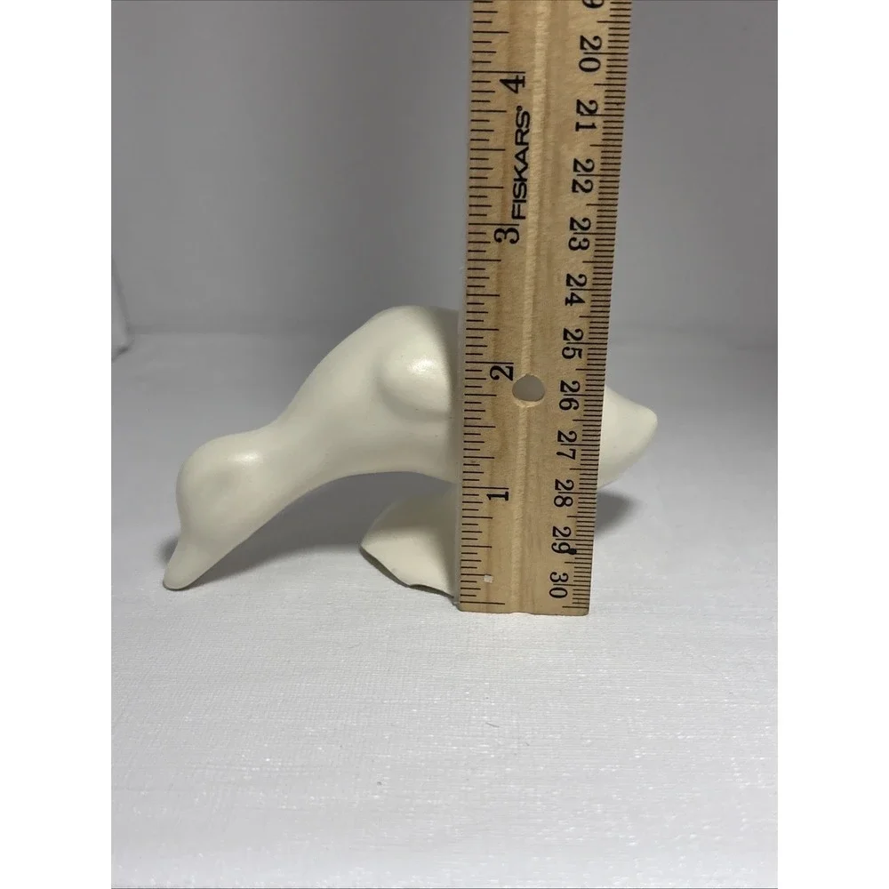 Vintage Bauer Pottery Swan Planter With Baby Swan Figures